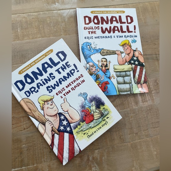 2 Donald The Caveman Book drain the swamp Builds the wall trump kids books - Picture 2 of 13